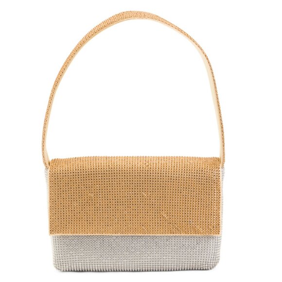 NINA GOLD/SILVER Beaded Shoulder Bag - Picture 1 of 2